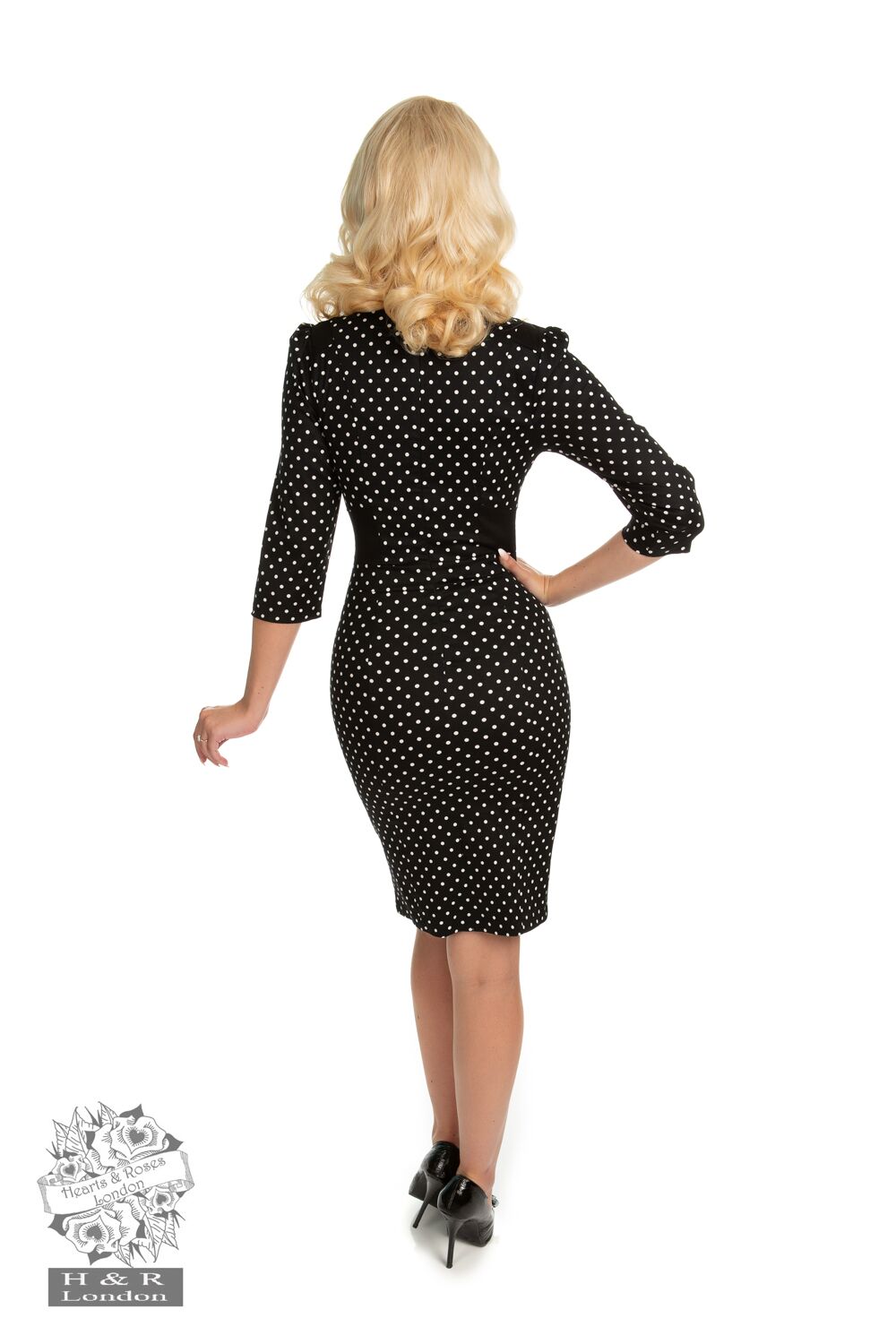 Cecelia Polka Dot Wiggle Dress